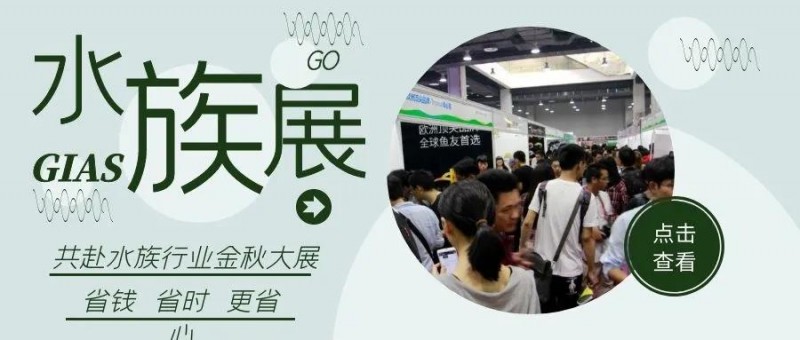 金秋9月，与25000名行业同仁共赴广州国际水族大展！