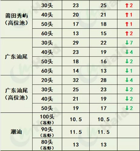 虾价行情 | 节后虾价回落，各地幅度如何？