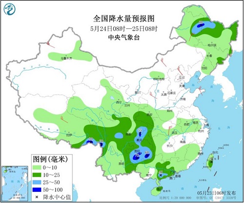 东北地区等地多阵雨天气 西南地区华南等地将有降水过程