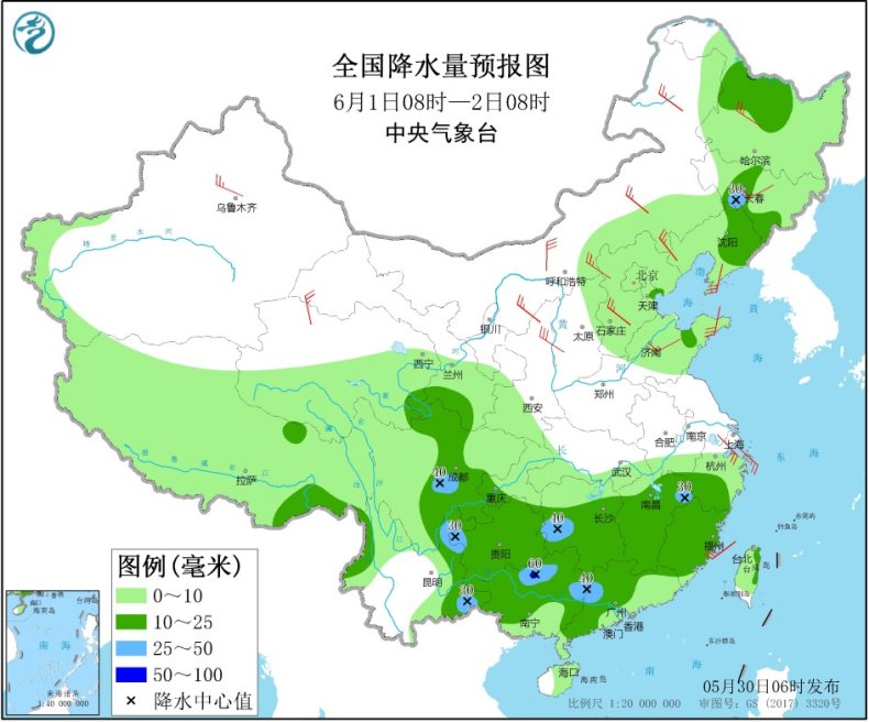 江南华南等地仍有较强降水 冷空气继续影响北方地区