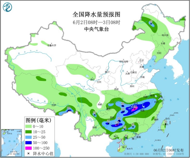 江南华南等地有较强降水 东北等地有强对流天气