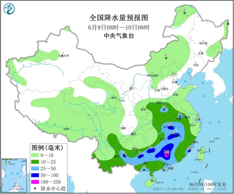 暴雨黄色预警持续 江南华南等地仍将有强降雨