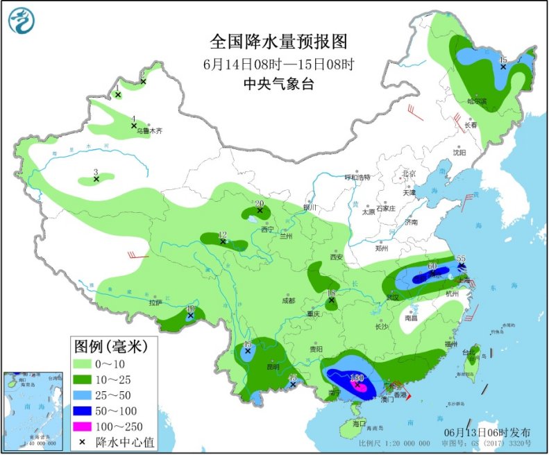 贵州江汉至沿淮一线有强降雨 东北地区华北将有强对流