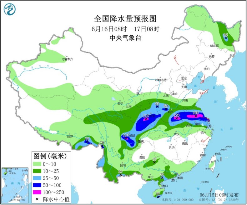 江淮江汉四川盆地有强降雨 华北江南等地有高温天气