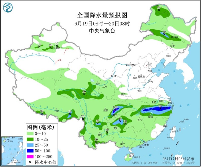 四川盆地黄淮江淮等地有强降雨 江南等地高温天气持续