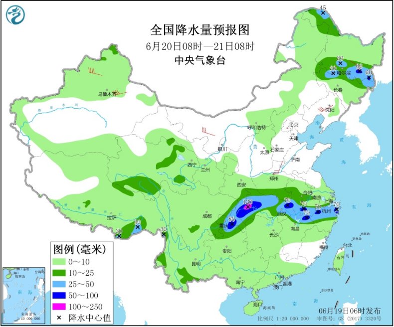 贵州湖南至长江中下游将有较强降雨 华北等地高温再现