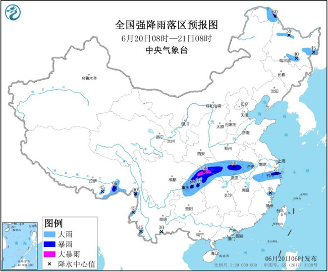 长江中下游等地有强降雨 华北等地将有高温天气