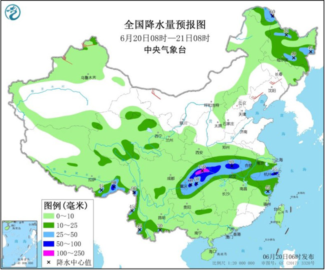 长江中下游等地有强降雨 华北等地将有高温天气