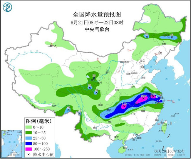 长江中下游等地有强降雨 华北等地将有高温天气