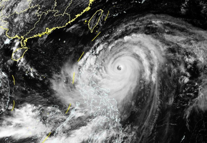 秋台风“山竹”来势凶猛 华南将遭遇狂风暴雨