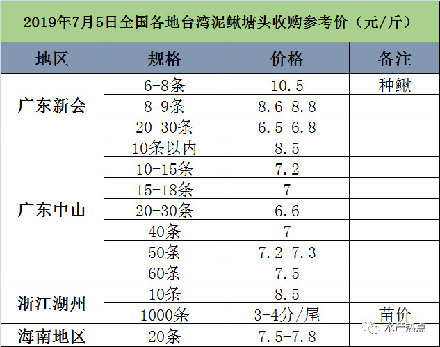 再现去年惨剧？台湾泥鳅最低仅6.5元/斤，后市或会继续跌