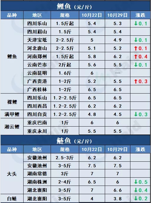 鱼价行情 | 草鱼种再涨0.5元/斤！小草鱼多地涨起，会突破6元/斤吗？