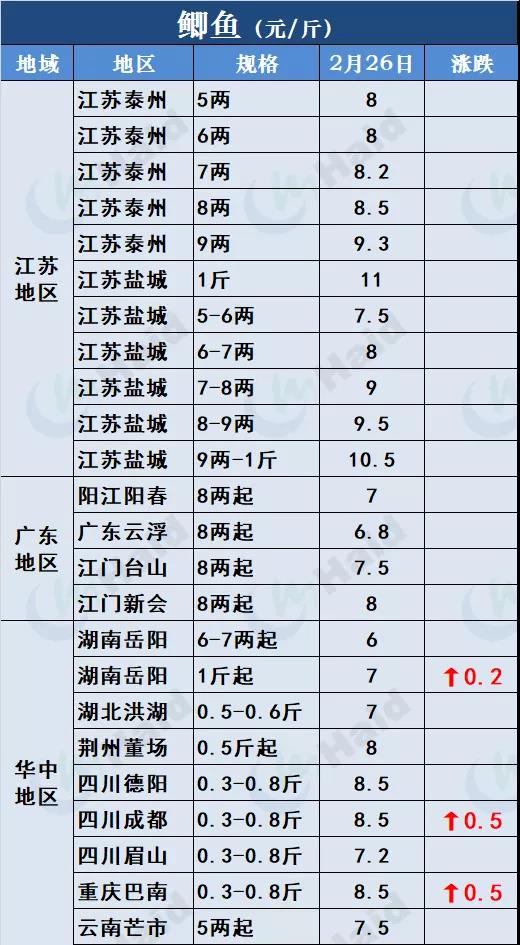 鱼价行情 | 草鱼种5.9元/斤！听说有人还想搏一把！