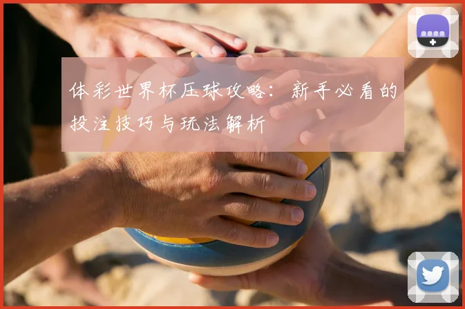 体彩世界杯压球攻略:新手必看的投注技巧与玩法解析